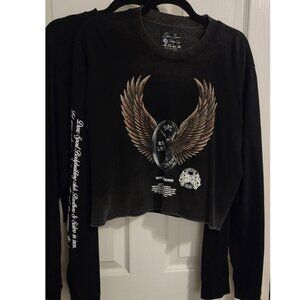 Darc Sport Black Long Sleeve Tee with Winged Graphic
